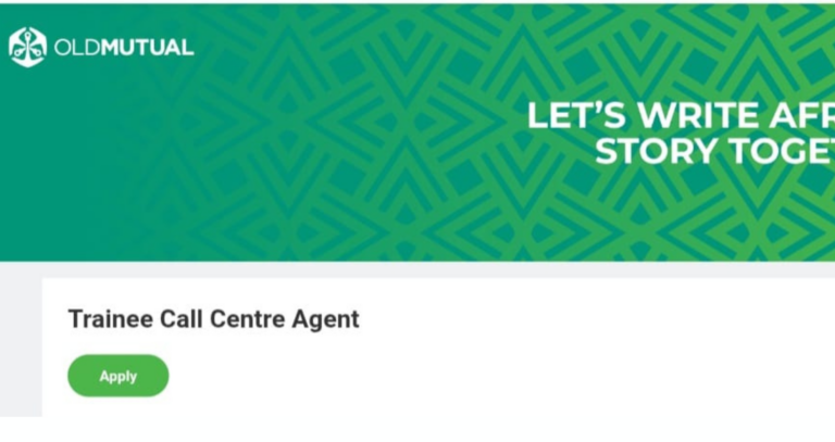 Old Mutual: Call Centre Agent Internship Trainee 2026